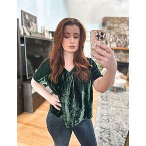 Madewell velvet top
